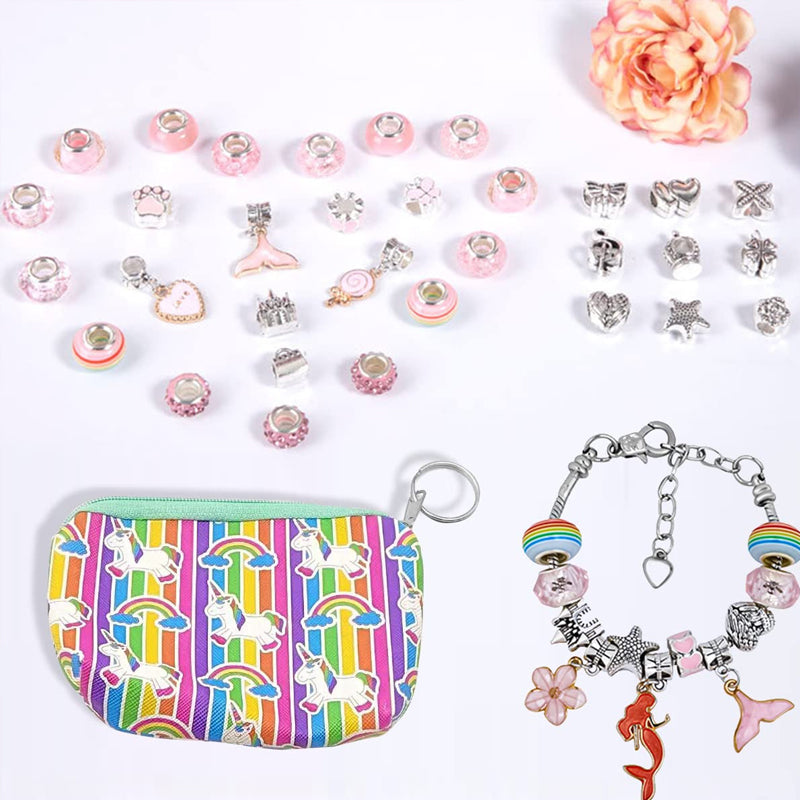 68pcs Charm Bracelet Making Kit for Girls