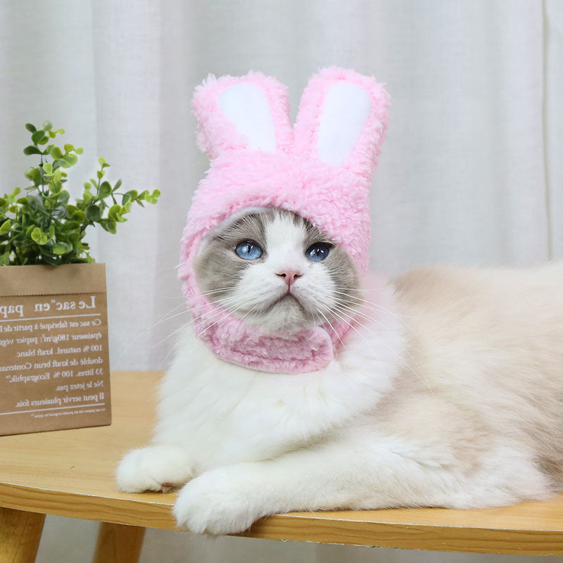 Rabbit-shaped Headgear for Pets