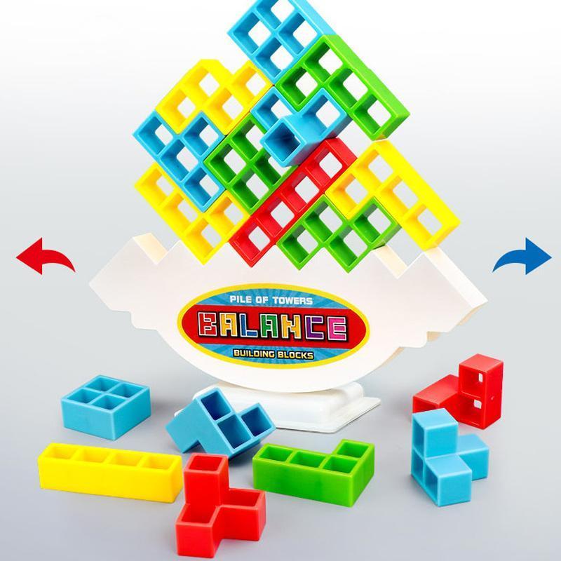 Swing Stack High Balance Toy for Kids Tetra Tower Game Building Blocks