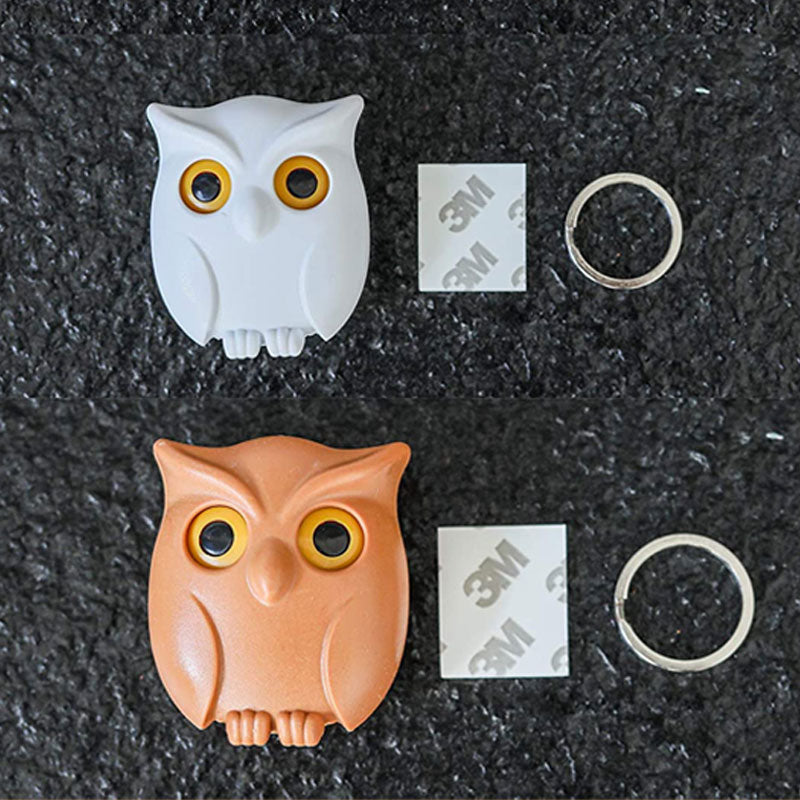 🦉The Key Guard is a Reliable Owl - Cute Night Owl Key Holder with Auto Open Close Eyes