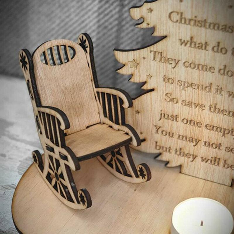 Wooden Christmas Remembrance Ornament