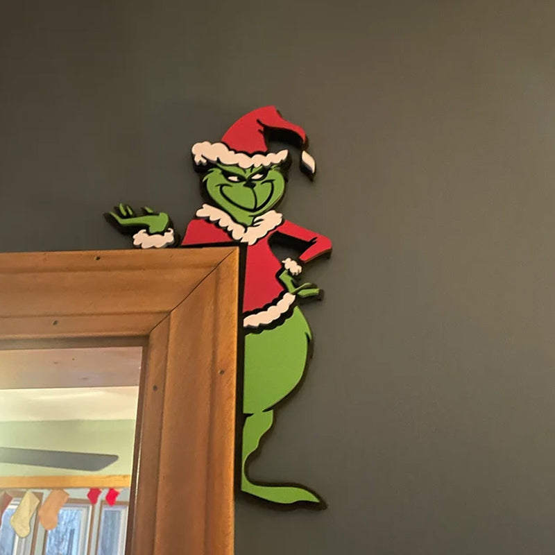 Grinch Holiday Door Corner