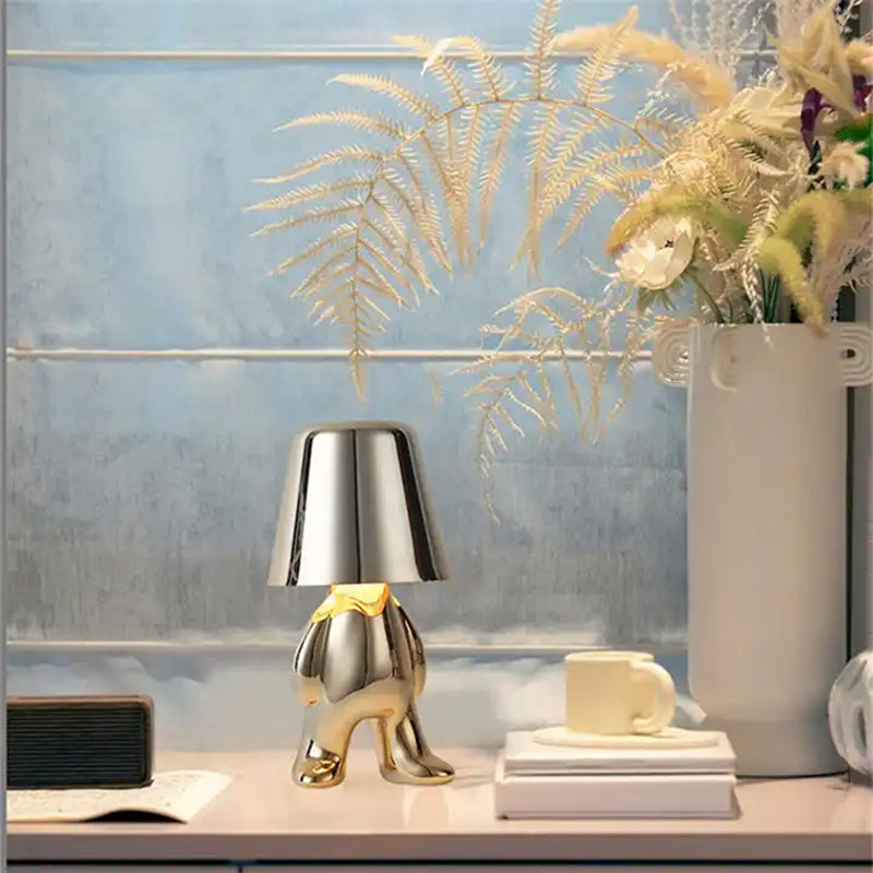 Golden Little Man Touch LED Table Lamp