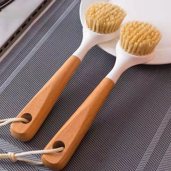 Wooden Handle Pan Brush