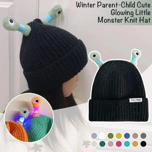 🐸Glow in the Dark Little Monster Woolly Hat🥳