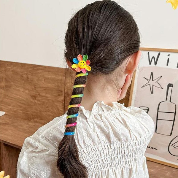 Colorful Telephone Wire Hair Bands for Girls