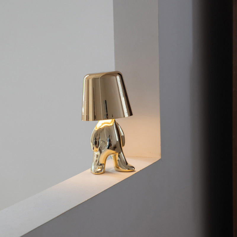 Golden Little Man Touch LED Table Lamp