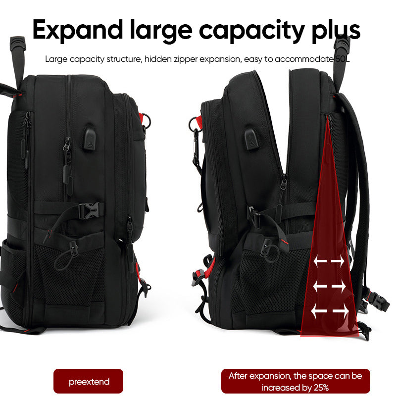 Large Capacity Expandable Travel Backpack