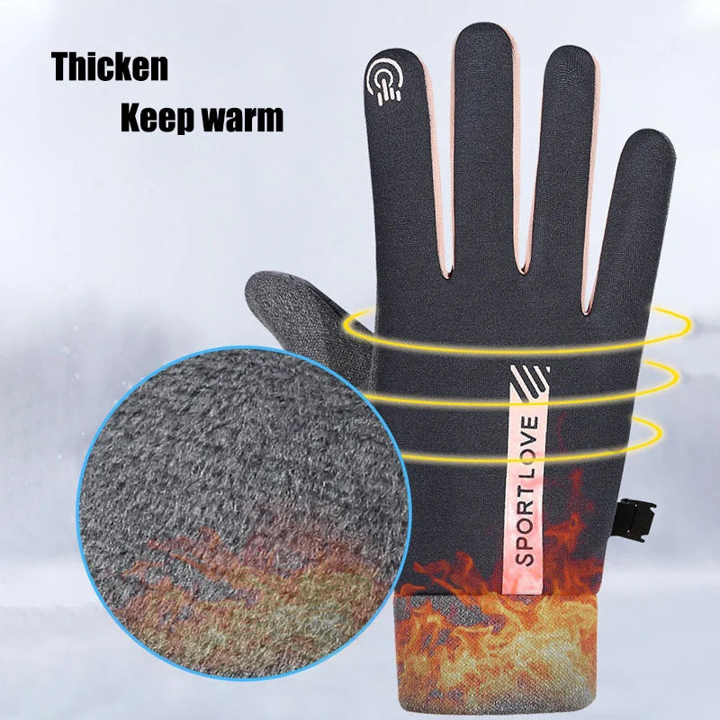 Winter Outdoor Touch Screen Thermal Gloves Unisex