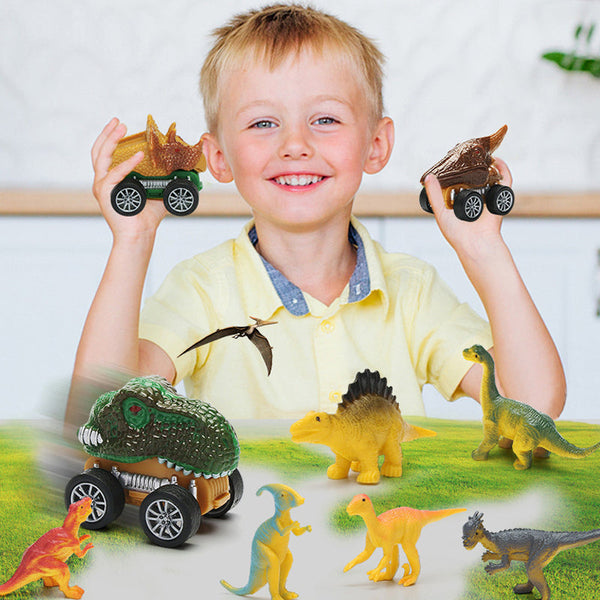 Music Dinosaur Carrier Truck Toy Set