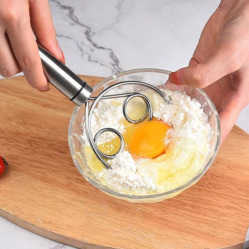 Stainless Steel Magic Dough Whisk Bread Whisk