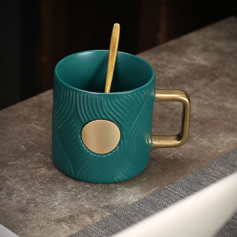 Corrugated Trendy Coffee Cup(with spoon)