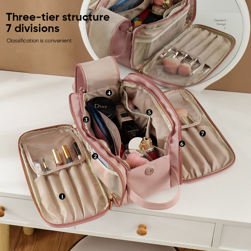 Large-capacity Multi-Layer Travel Cosmetic Bag