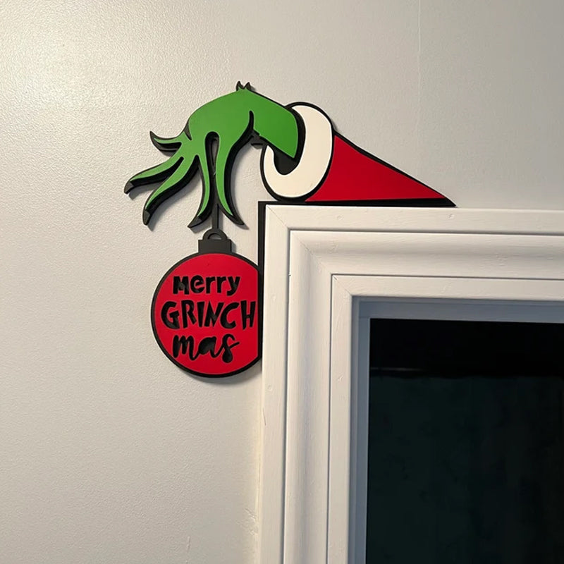 Grinch Holiday Door Corner