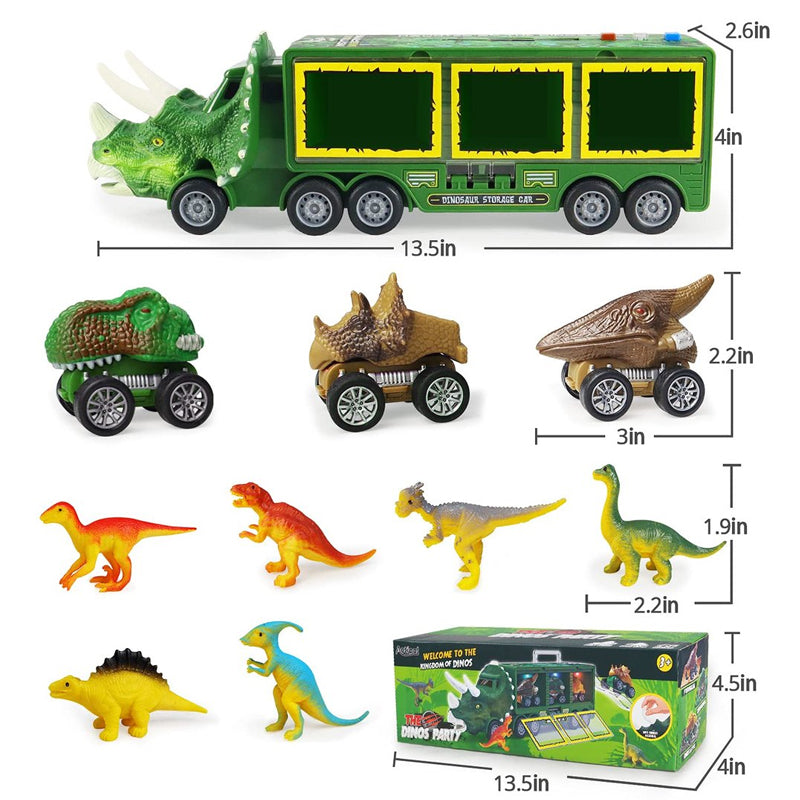 Music Dinosaur Carrier Truck Toy Set