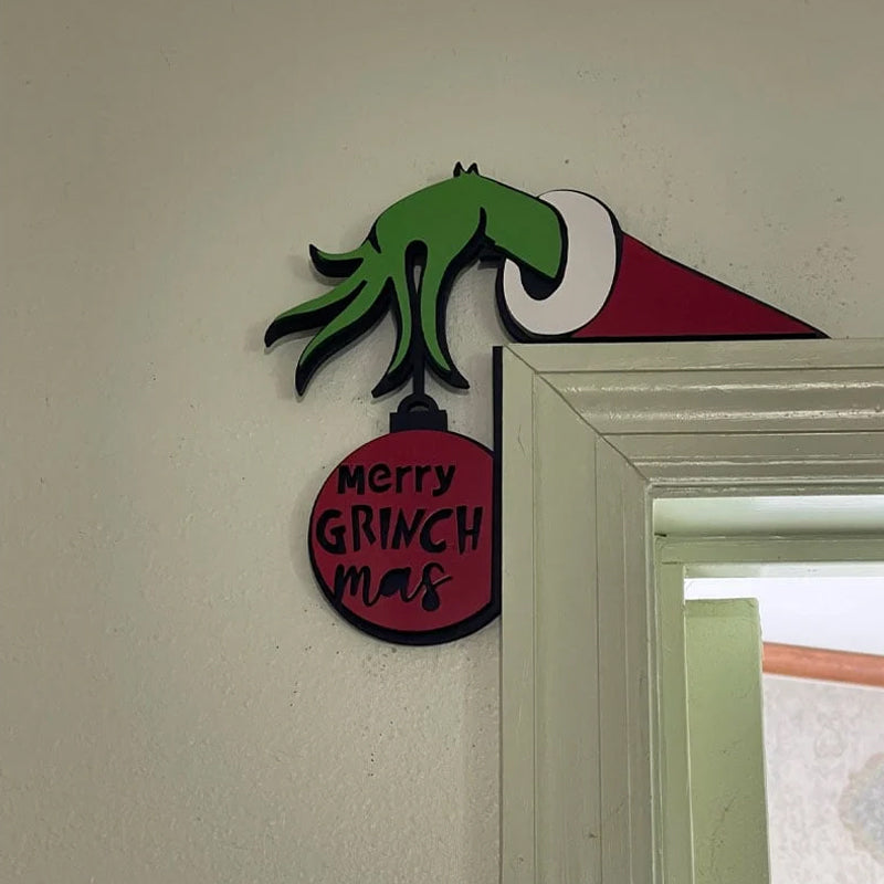 Grinch Holiday Door Corner