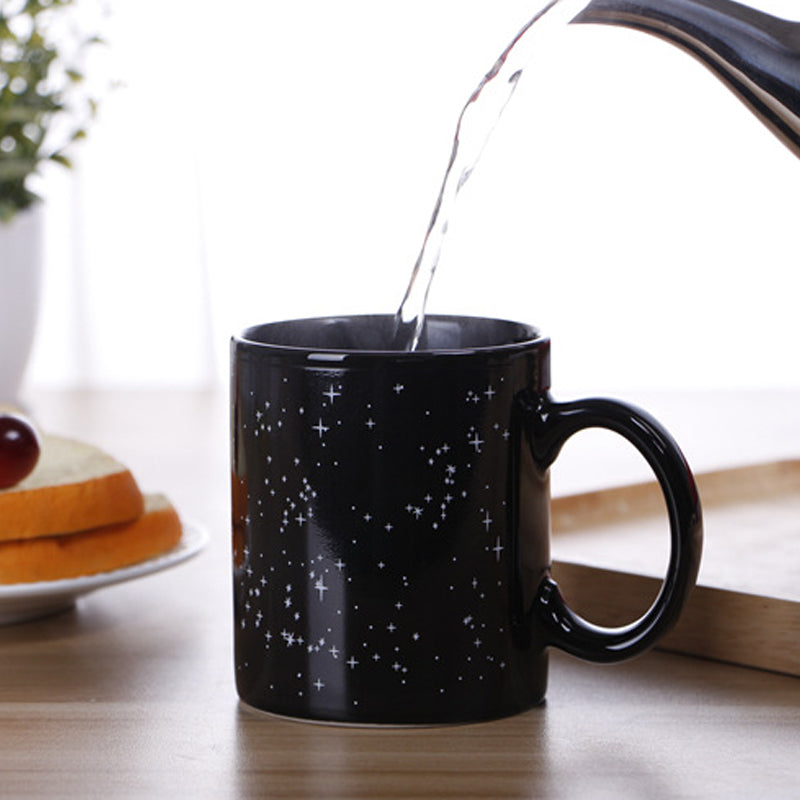 Heat-sensitive temperature-change Starry Mug