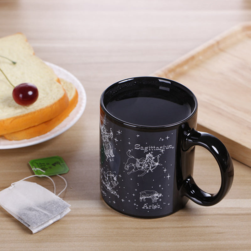 Heat-sensitive temperature-change Starry Mug