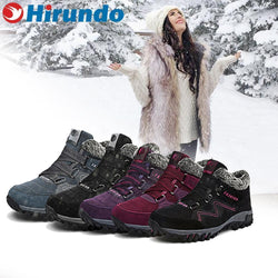 Unisex Winter Thermal Boots Couple Warm Fur Lining Snow Shoes