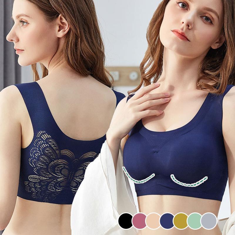 Ultra-thin Plus Size Ice Silk Comfort Bra