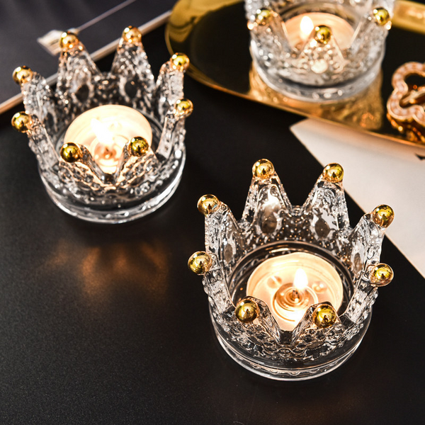 Creative Crown Candle Holder Desktop Decoration