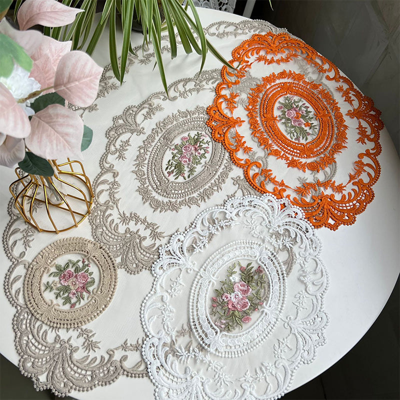 Handmade Crochet Lace Tablecloth Doilies