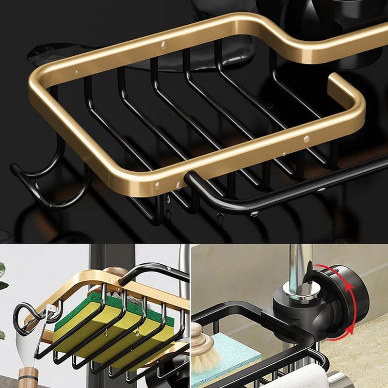 Rust-proof Space Aluminum Faucet Rack