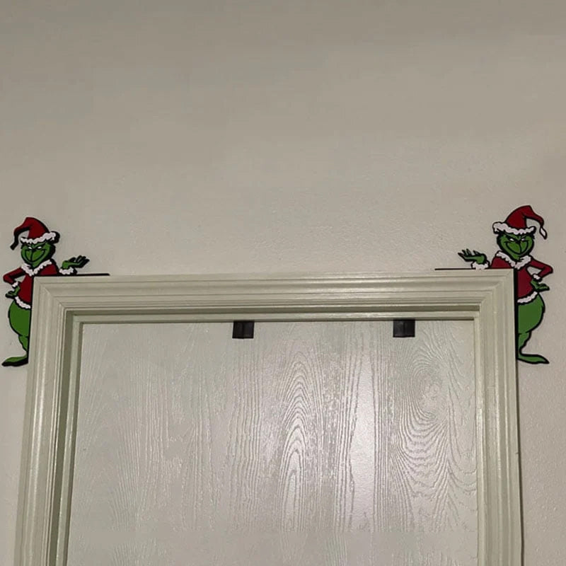 Grinch Holiday Door Corner