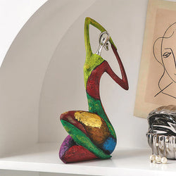 Abstract Colorful Woman Statue