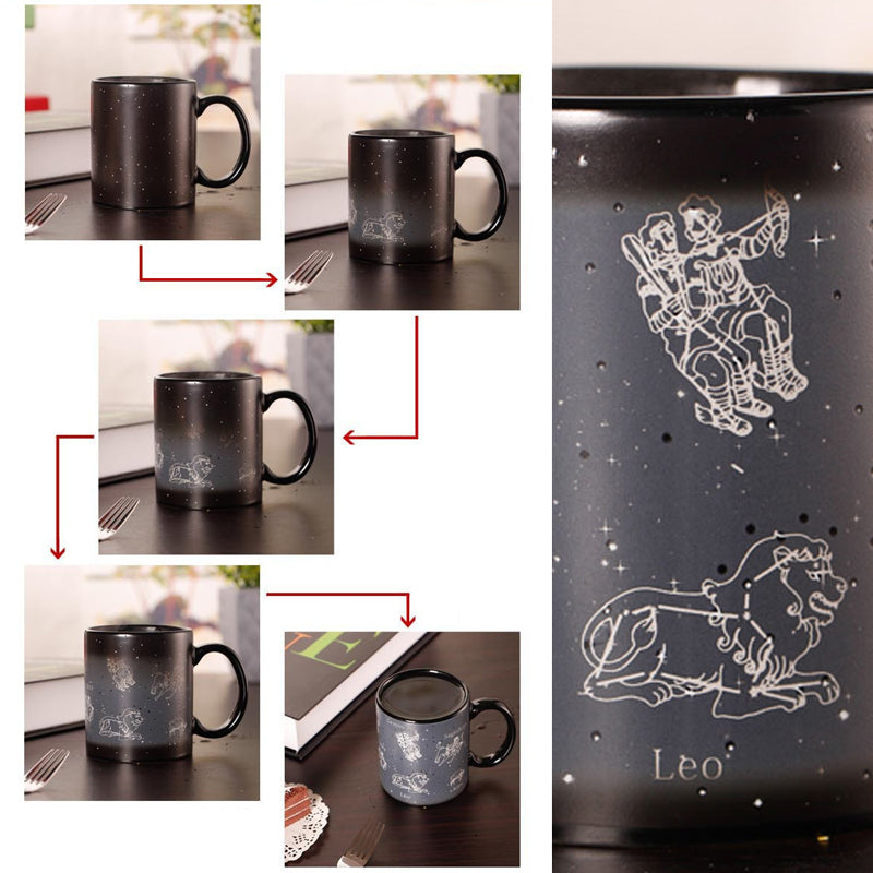 12 Constellations Magic Color Changing Star Mug