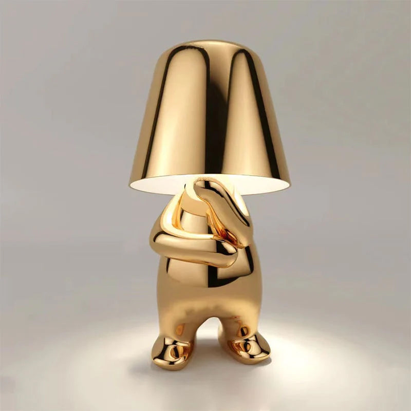 Golden Little Man Touch LED Table Lamp