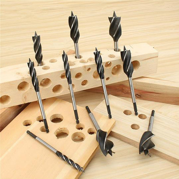 Four Edges Four Slot Woodworking Drill Bit Set