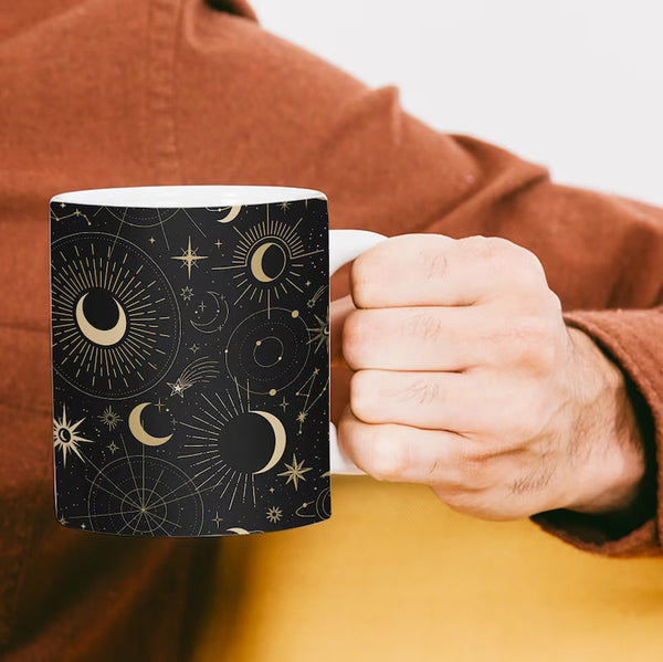 Celestial Design Ceramic Coffee Mug