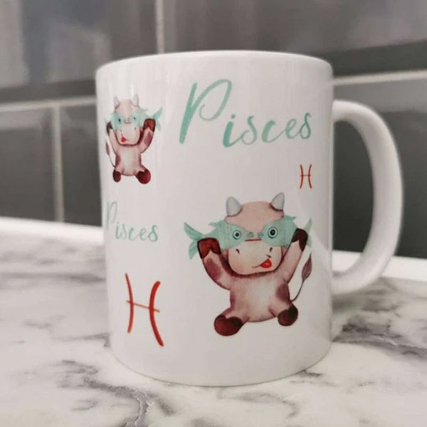 Cartoon Zodiac Mugs Horoscope Gift