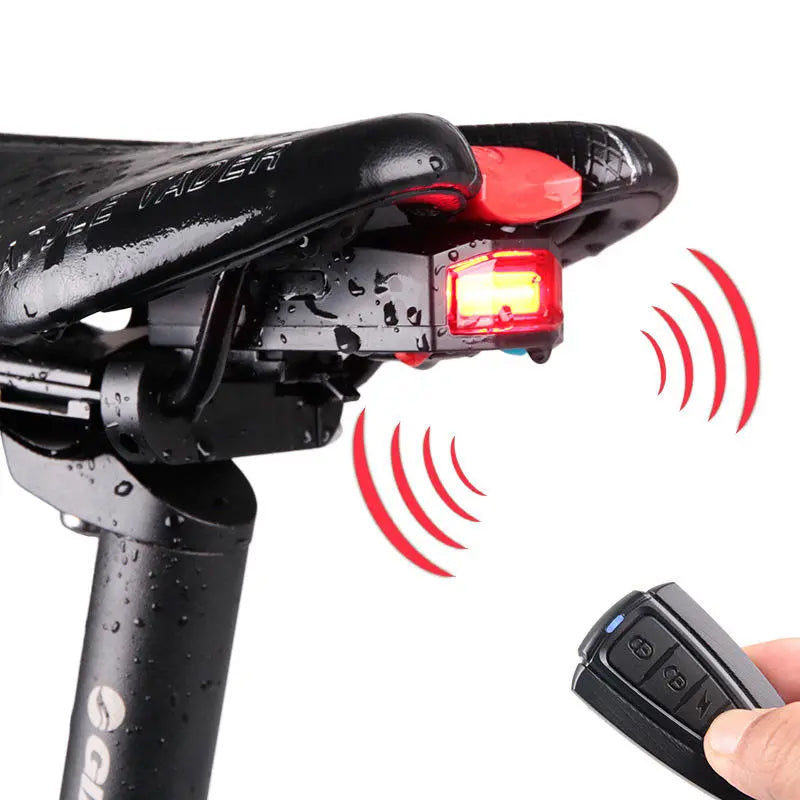 Bicycle Rear Light Remote Control Alarm Lock