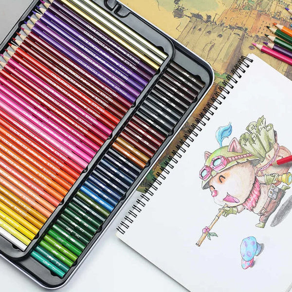 Portable Colored Pencils Set