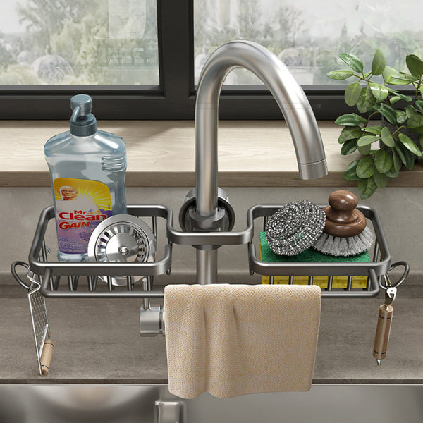 Rust-proof Space Aluminum Faucet Rack