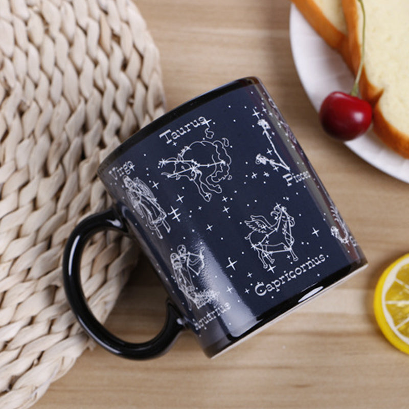 Heat-sensitive temperature-change Starry Mug