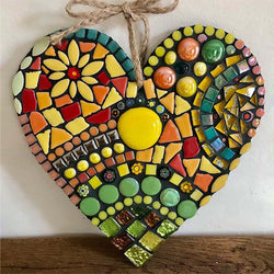 Large Garden Mosaic Heart Decoration