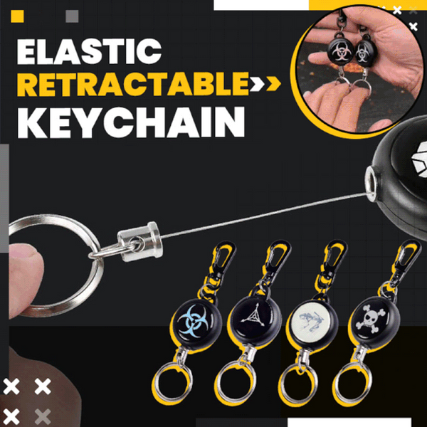 High Resilience Telescopic Rope Key Ring