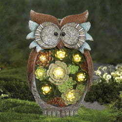 Solar Owl LED Lights Ornament