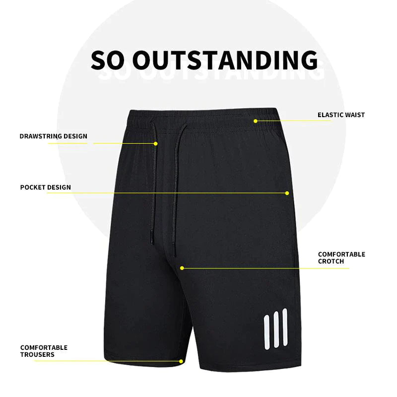 Men's Summer Sports Stretch Ice Silk Shorts