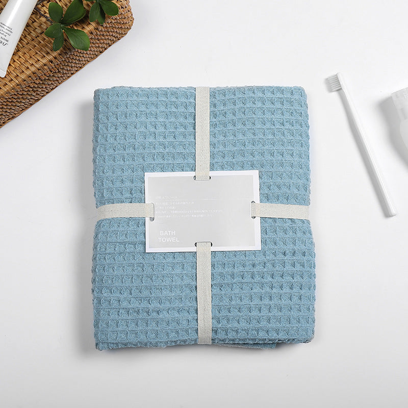 Super Absorbent Breathable Antibacterial Waffle Bath Towel