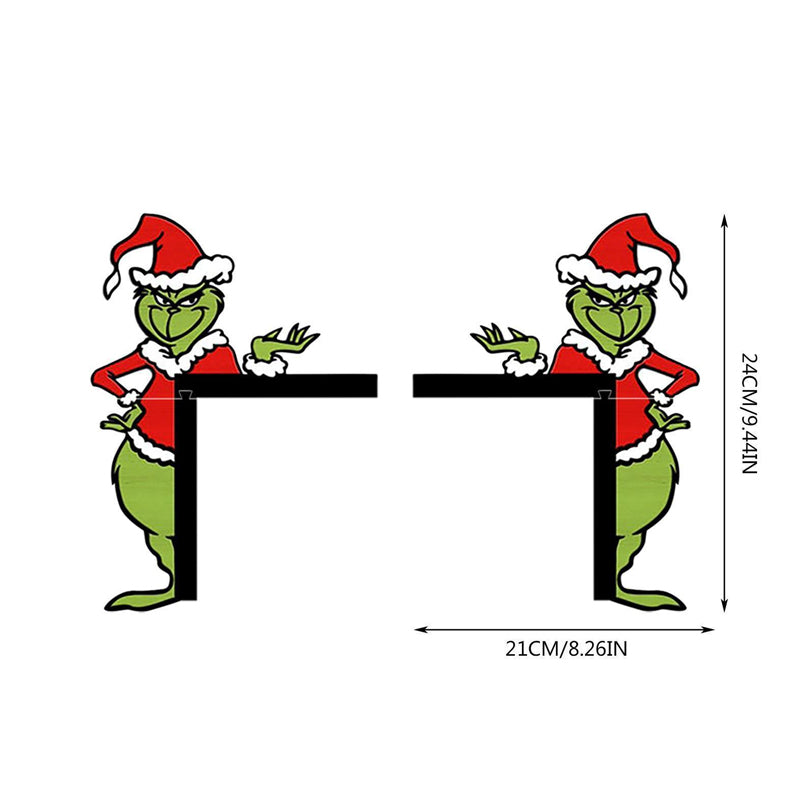 Grinch Holiday Door Corner