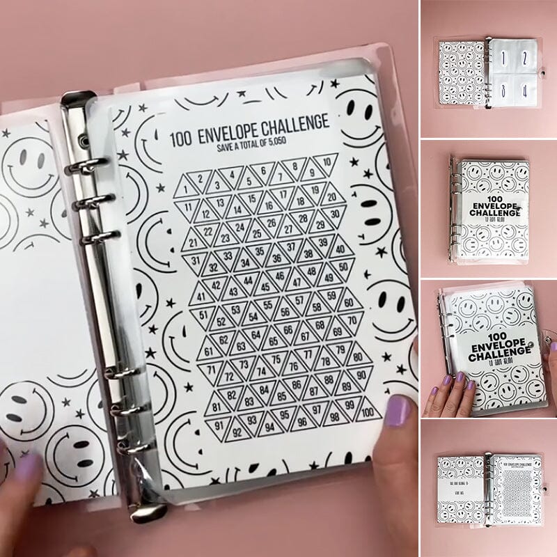 100 Cash Envelope Wallet | Savings Challenge Binder