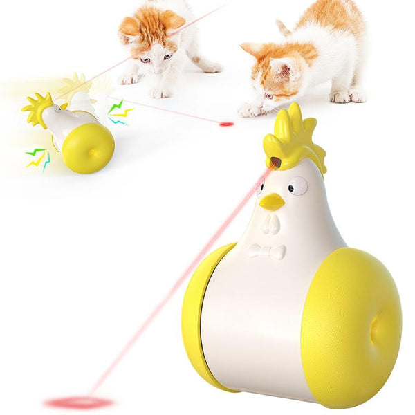 Electric Voice Tumbler Chick Laser Infrared Cat Toy