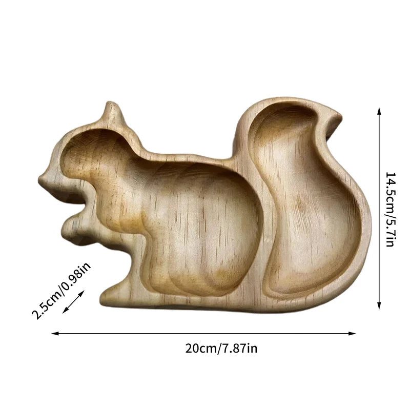 Wooden Animal Shaped Fruit Bowl