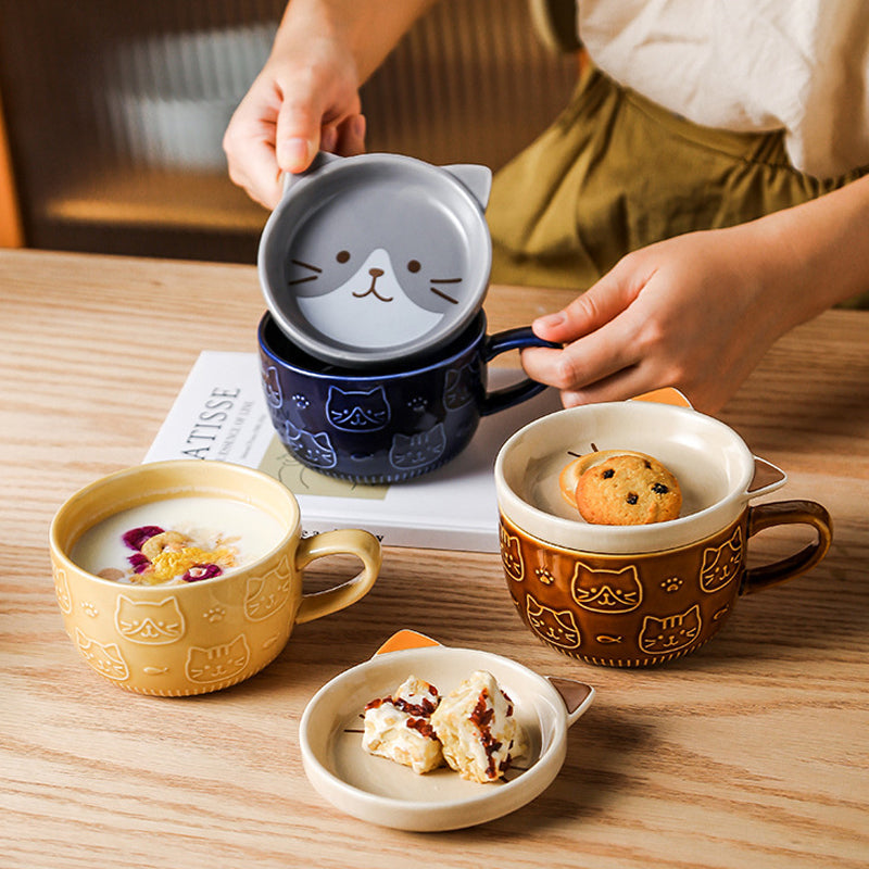 Milk Mug with Lid