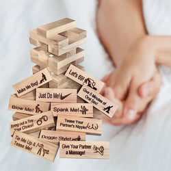 Super Naughty Block Tower Jenga Game - Valentine's Day Gift