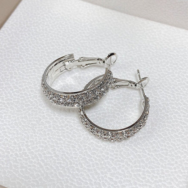 Sparkly Small Hoop Earrings